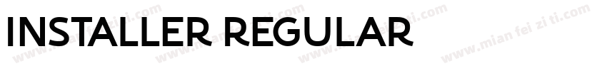 Installer Regular字体转换